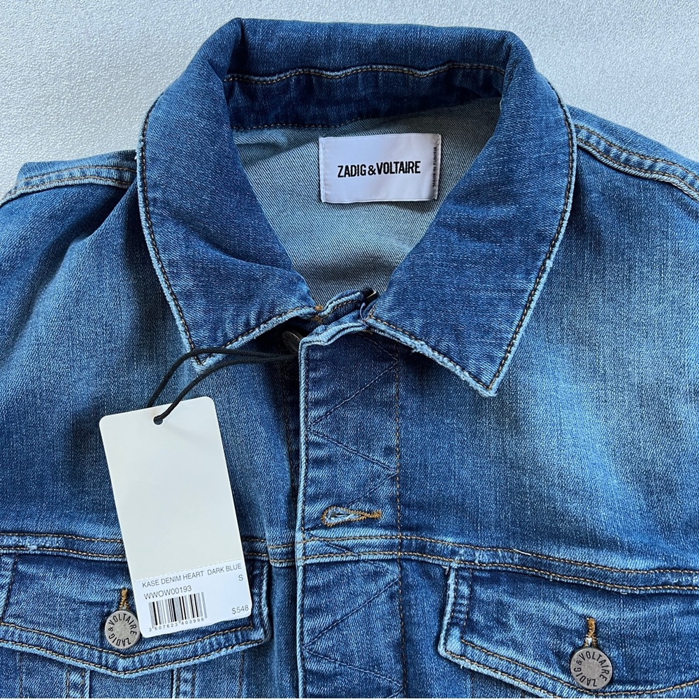 Zadig & Voltaire Denim Heart Jacket - Picture 6 of 12